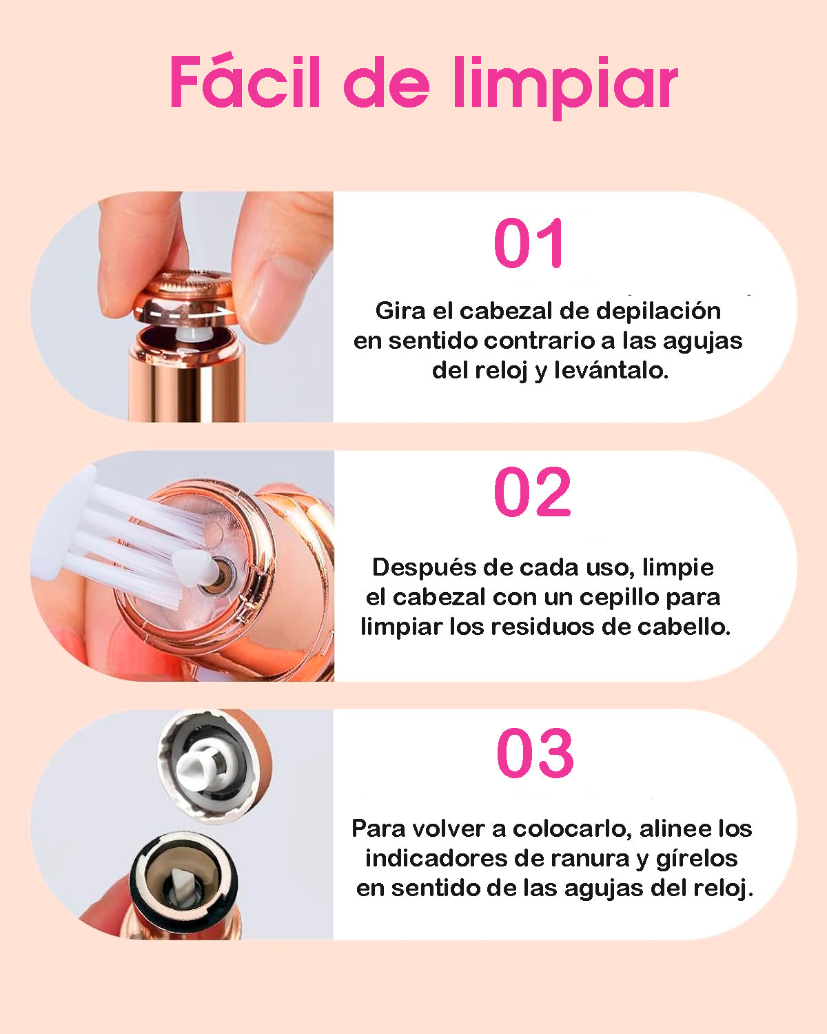 Borrador De Vello Facial | Gloss Mini